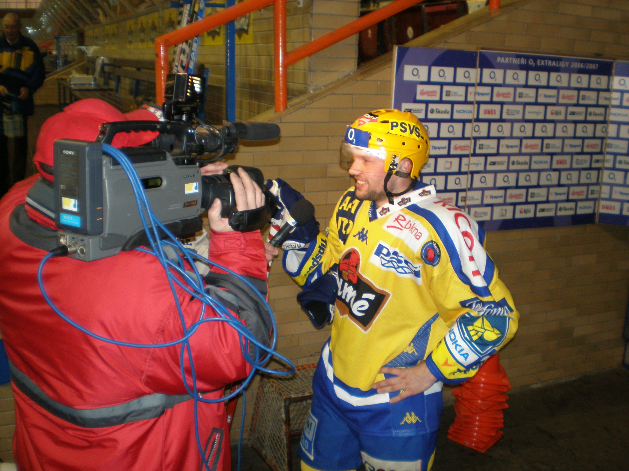 Petr Leška při televizním rozhovoru