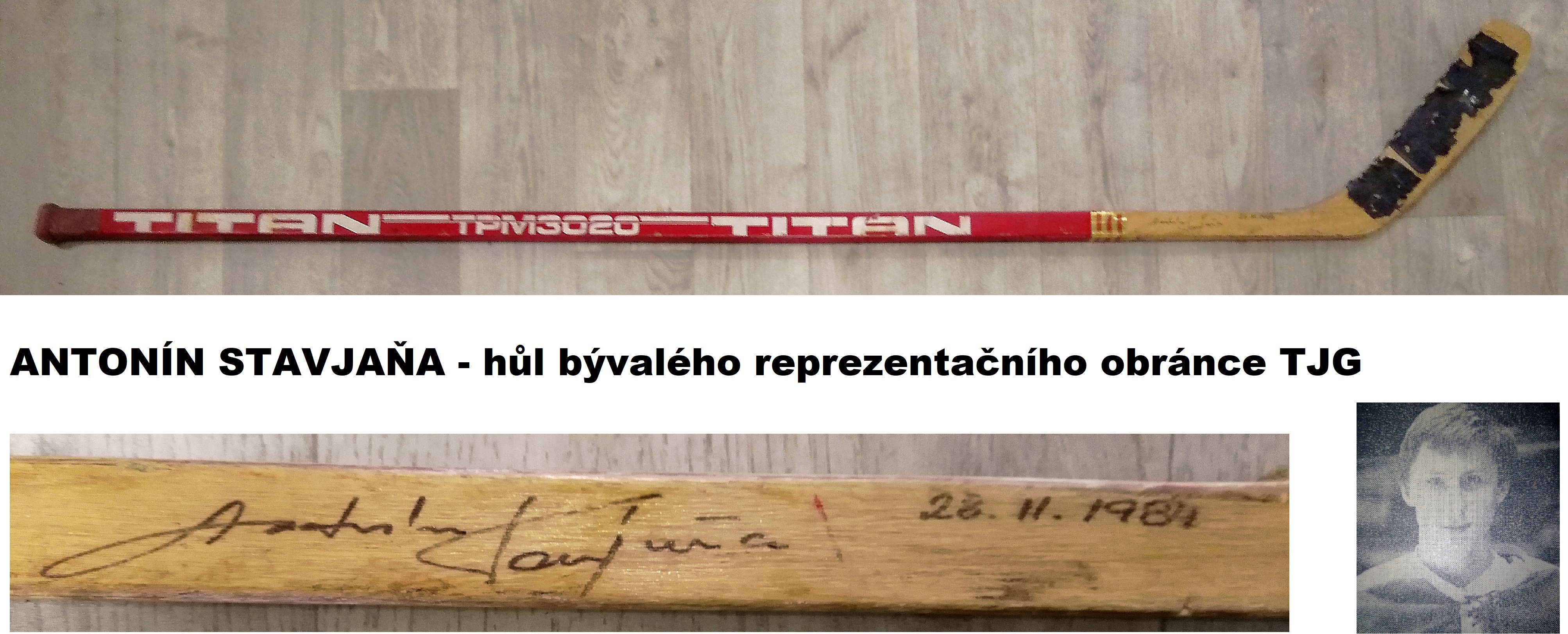 hokejka Antonína Stavjani